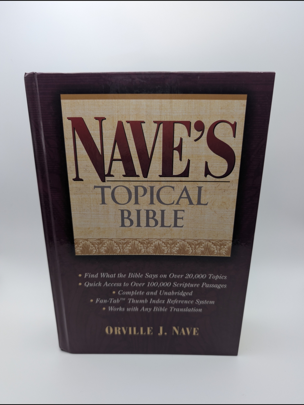 Nave's Topical Bible by Orville J. Nave (1979, Hardcover) Excellent Like New Con